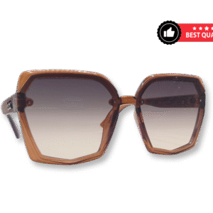 Hexagonal Light brown Glasses