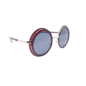 Round Metal Plastic Sunglasses