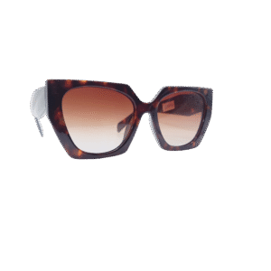Brown Hexagonal Female Sunglasses